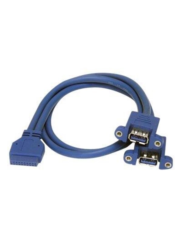 StarTech.com 2 Port Panel Mount USB 3.0 Cable - USB A
