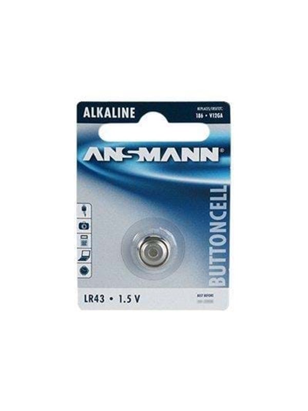 ANSMANN batteri - LR43 - alkaliskt