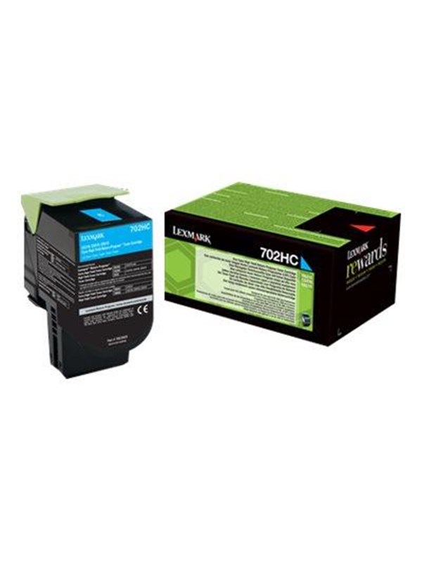Lexmark 70C2HC0 / 702HC Return Program Toner Cyan