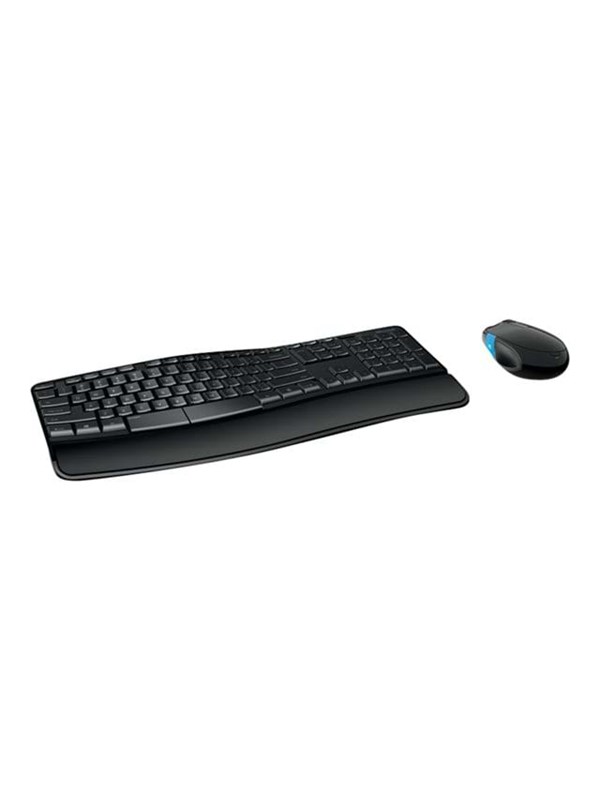 Microsoft Sculpt Comfort Desktop Sats Med Tangen Tastatur & Mus Set Engelska Svart