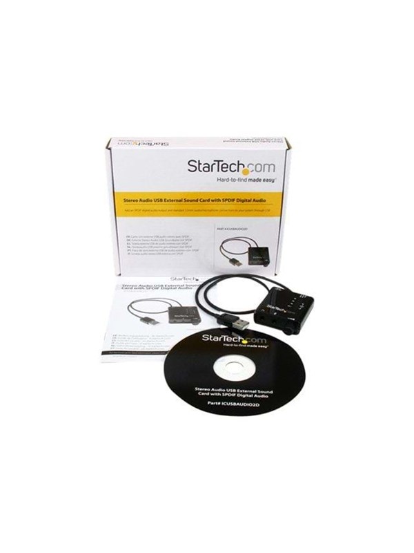StarTech.com USB Stereo Audio Adapter External Sound