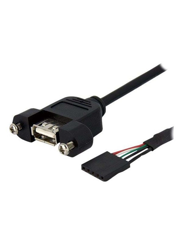 StarTech.com Panel Mount USB Cable USB A to Motherboa