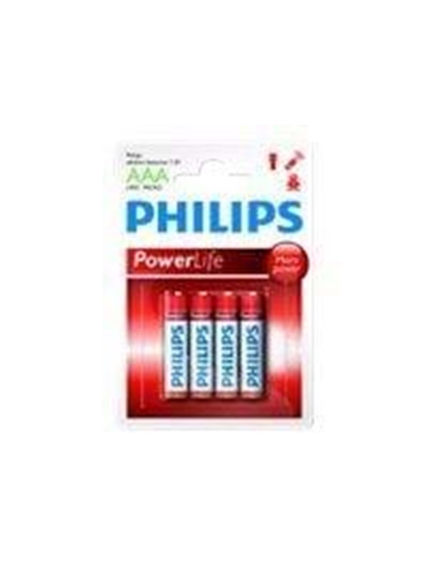 Philips Power Life LR03P4B - batteri - AAA - alk
