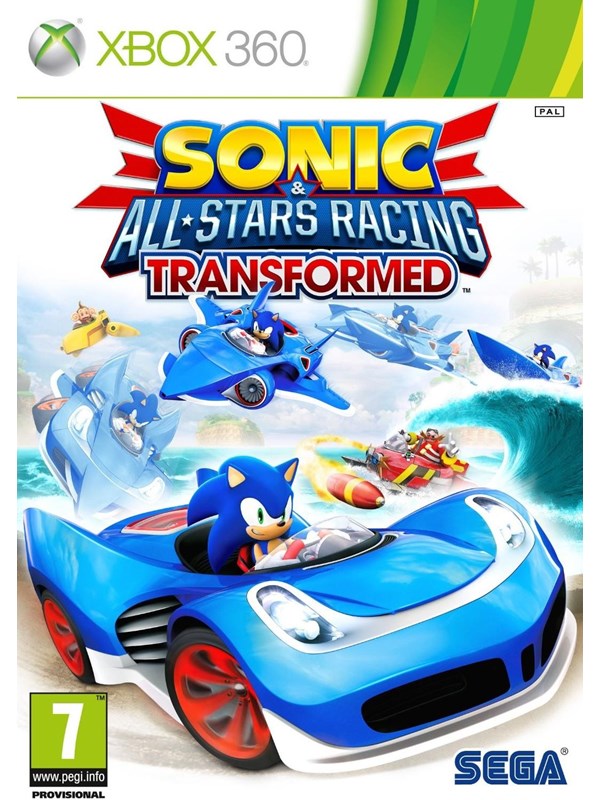 Sonic &amp; All Stars Racing Transformed Microsoft Xbox 360 Racing