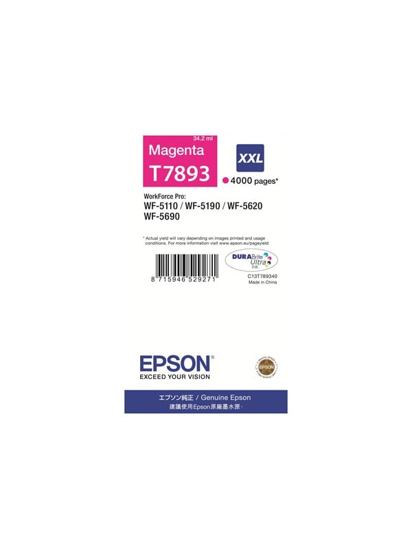 Epson 7893 - Magenta Ink XXL (T7893) - Bläckpatron Magenta