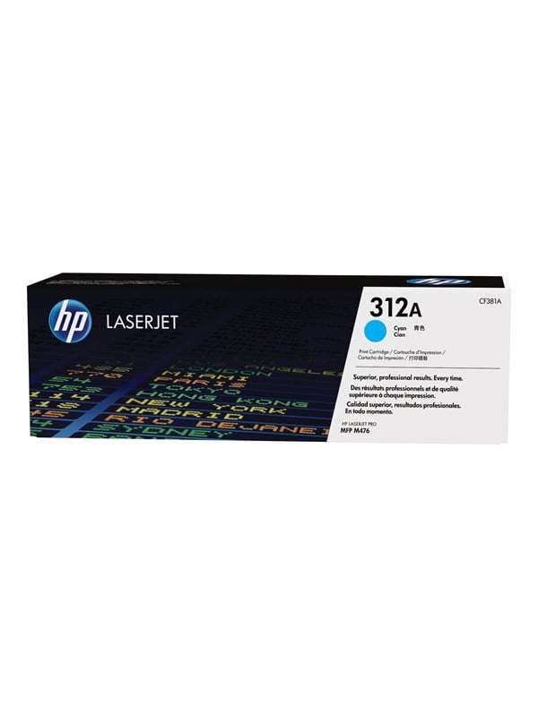Produktfoto för HP Toner CF381A 312A 2,7K Cyan