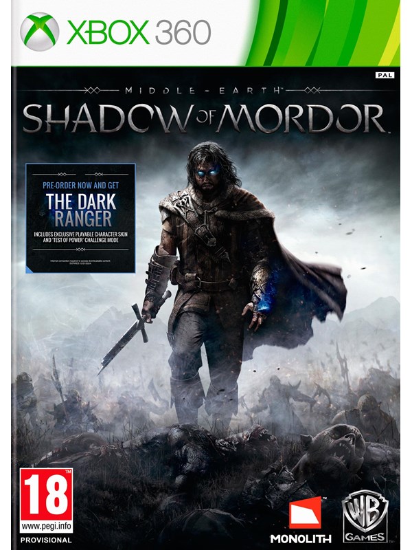 Middle Earth: Shadow Of Mordor Microsoft Xbox 360 Action