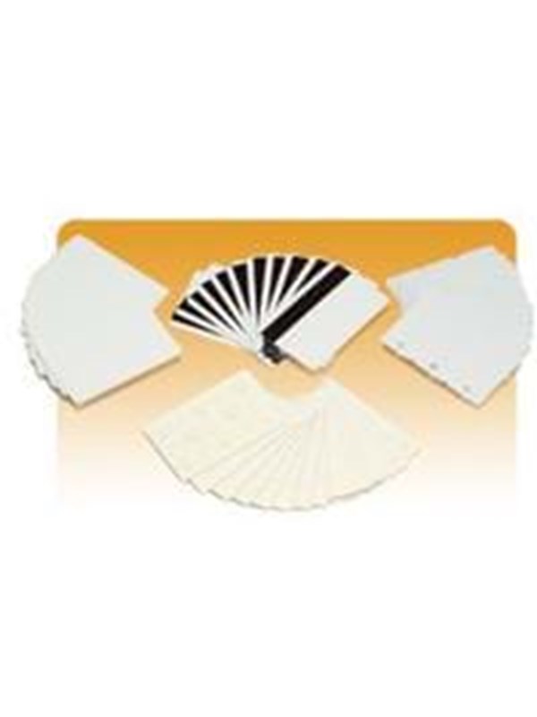 Zebra PVC-kort med 3-Up afrivelige key-t