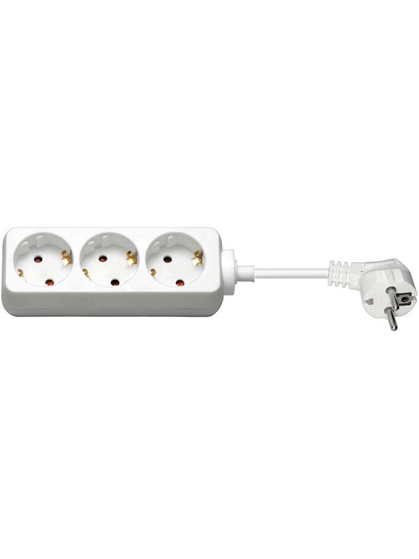 Pro Power Socket x3 - Vit - 3m