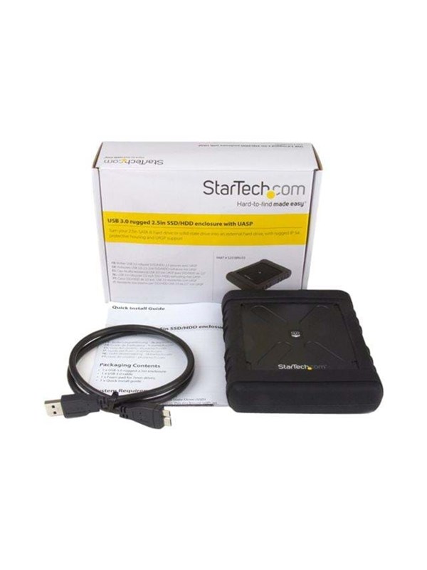 StarTech.com Rugged Hard Drive Enclosure - USB 3.0 to