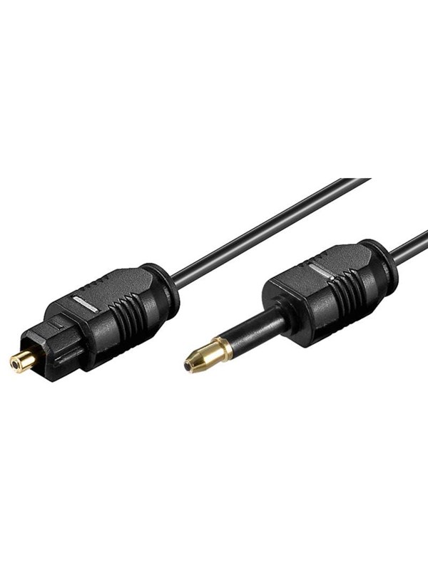 Pro Optical Toslink MiniPlug Cable - 2m