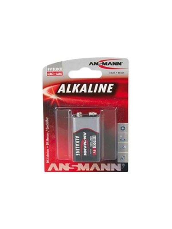ANSMANN RED LINE batteri - 9V - alkaliskt x 1