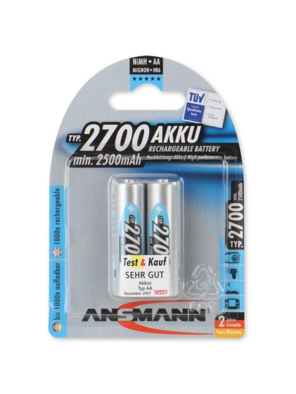 ANSMANN Energy Mignon - batteri - AA - NiMH x 2