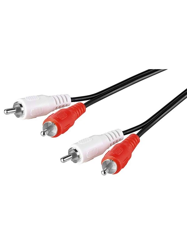 Pro RCA Stereo Cable - Black - 2.5m