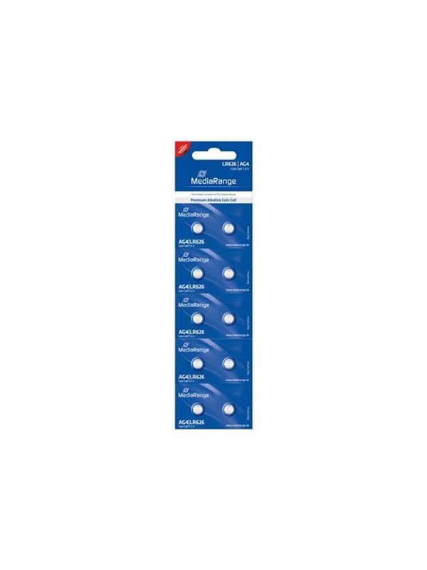 MediaRange Premium batteri - LR626 - alkaliskt x 10