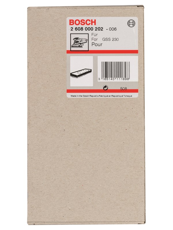 Bosch Slipplatta 185 x 93 mm