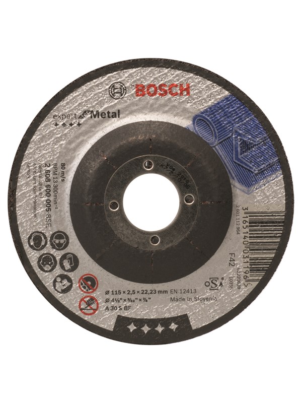 Bosch Försänkt kapskiva, Expert for Metal A 30 S BF, 115 mm, 2,5 mm