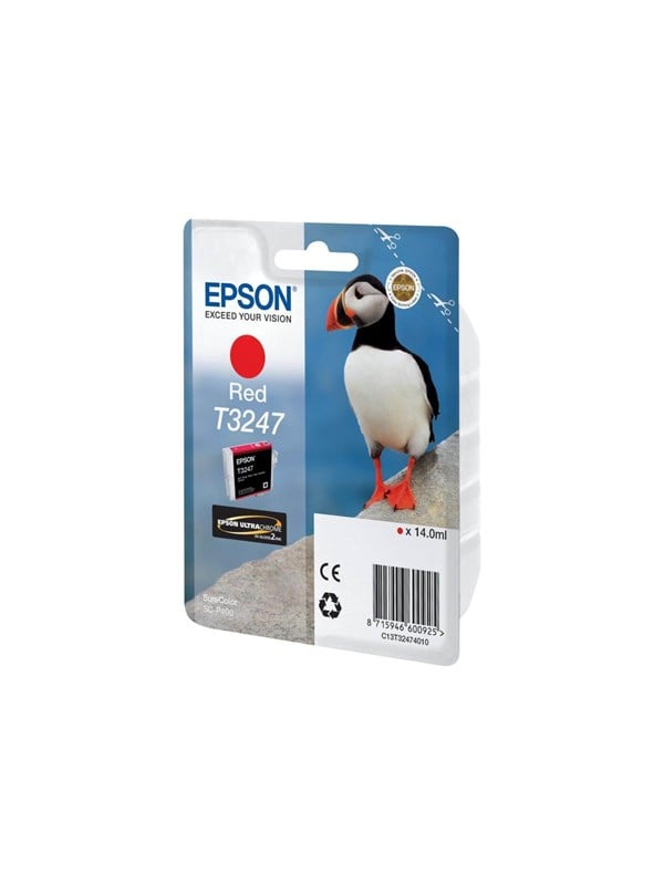 Produktfoto för Epson Bläckpatron, T3247, UltraChrome, röd, C13T32474010