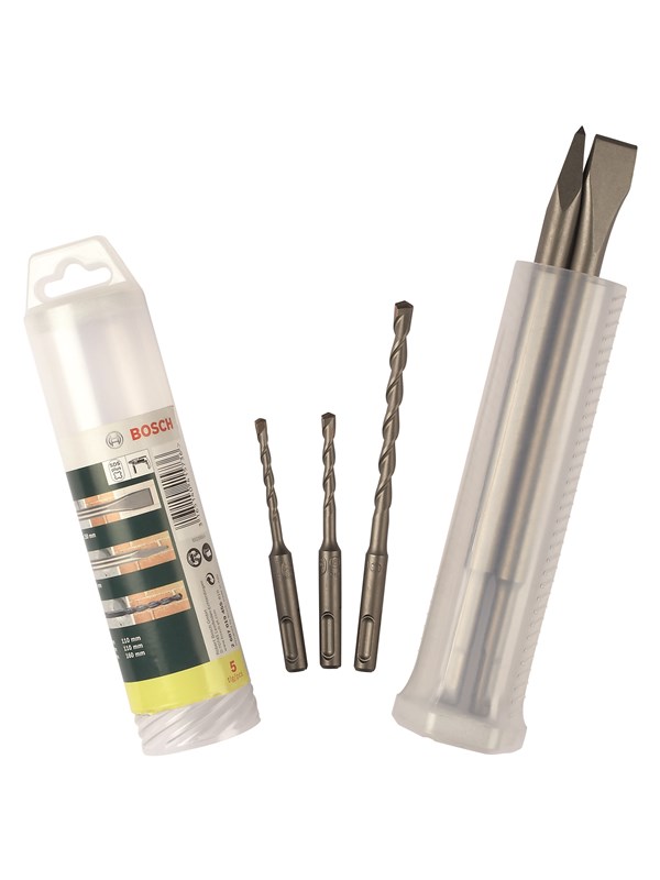 Bosch 5-delars SDS plus mejsel- och hammarborrsats