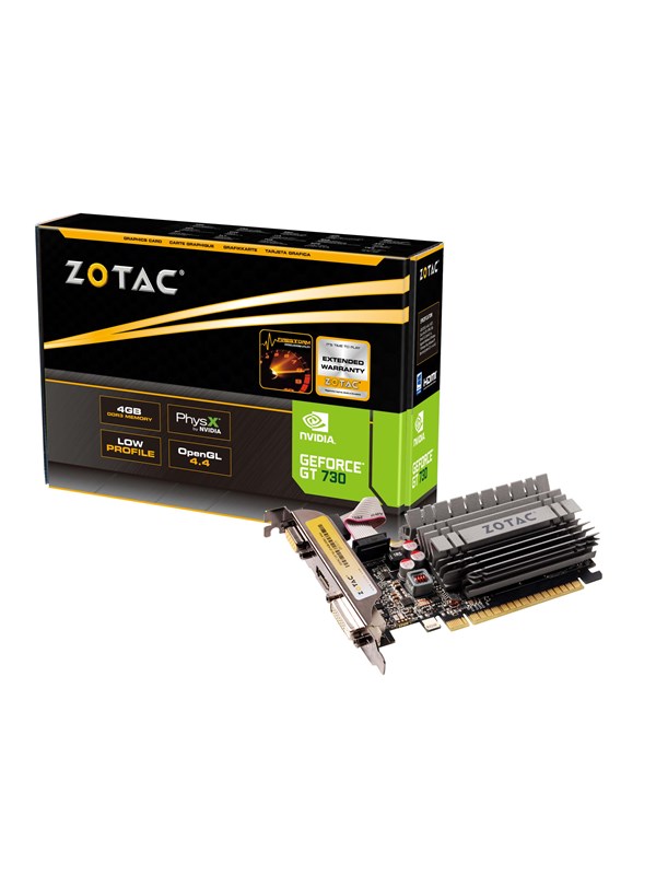 Zotac Geforce Gt 730 Zone Low Profile 4gb Gddr3 Ram Grafikkort