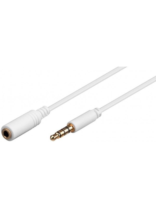 Pro MiniJack 3.5mm Ext. 4P - Wh - 2m