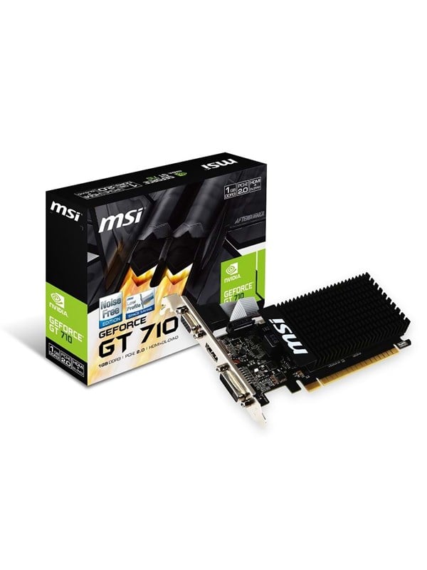 Msi Geforce Gt 710 Silent Low Profile 1gb Gddr3 Ram Grafikkort