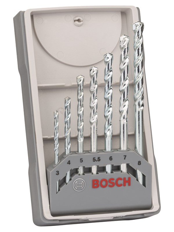 Bosch 7-delars murborrsats CYL-1 3; 4; 5; 5.5; 6; 7; 8 mm