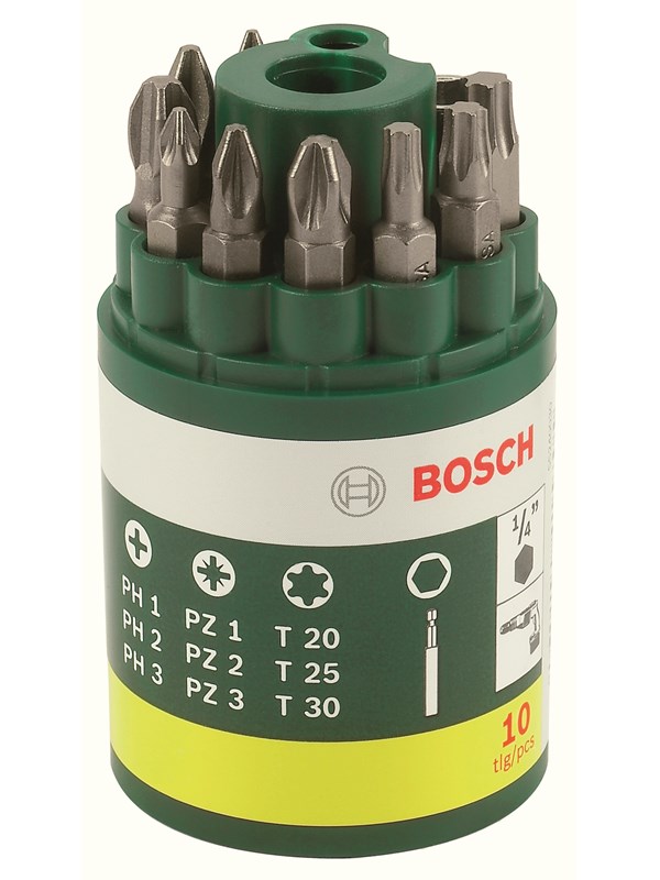 Bosch 10-delars skruvbitssats