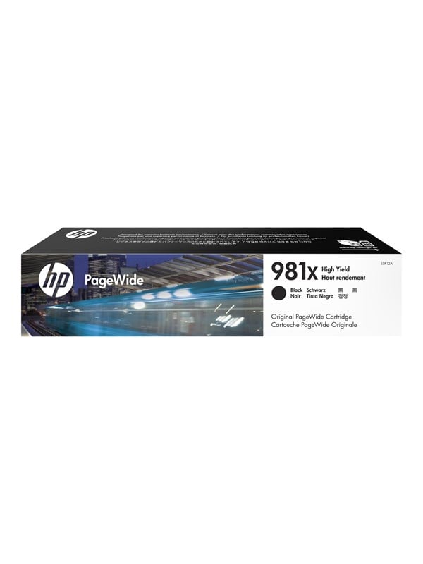 Produktfoto för HP Bläckpatron, 981X, L0R12A, svart, singelförpackning, hög kapacitet