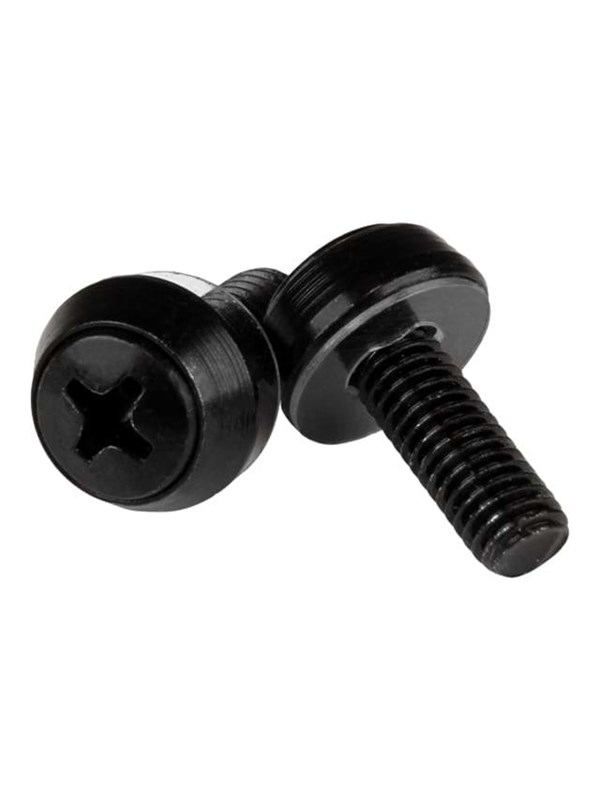 StarTech.com M6x12 mm - monteringsskruvar - svart - s