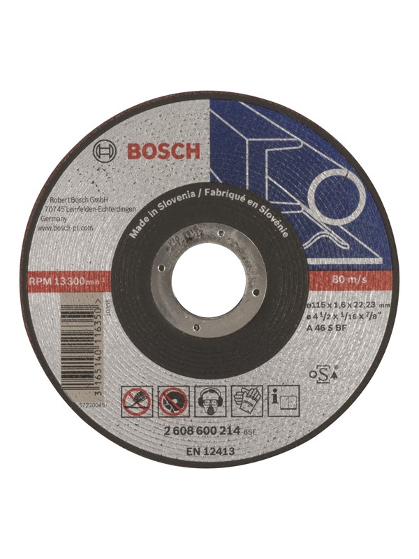 Bosch Rak kapskiva, Expert for Metal AS 46 S BF, 115 mm, 1,6 mm