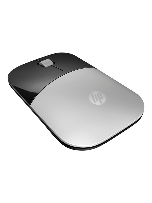 Produktfoto för HP Z3700 - Mus - blå LED - trådlös - 2.4 GHz - trådlös USB-mottagare - silver - för Pavilion 24, 27, 32, 510, 590, 595, TP01