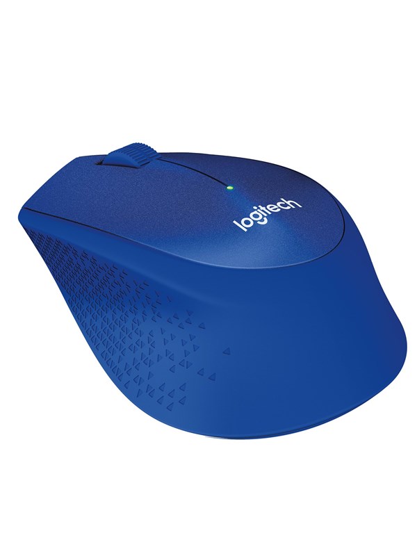 Logitech M330 Silent Plus - Mouse - Optic - 3 knappar - Blå