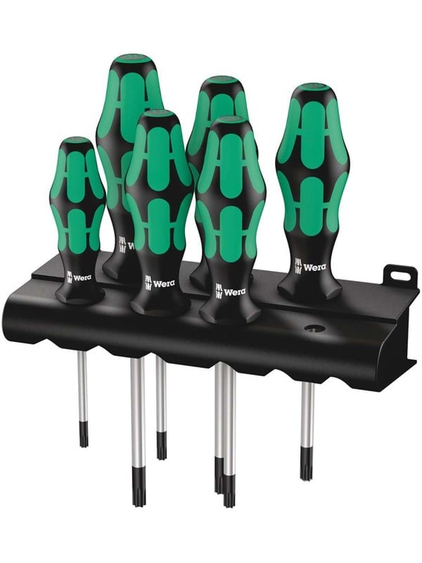 Wera 367/6 TORX® Screwdriver set Kraftform Plus and rack 6 pieces