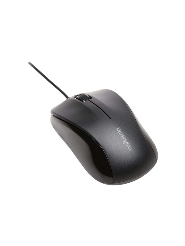 Kensington Mus ValuMouse 3 knappar kabel - Mouse - Optic - 3 knappar - Svart