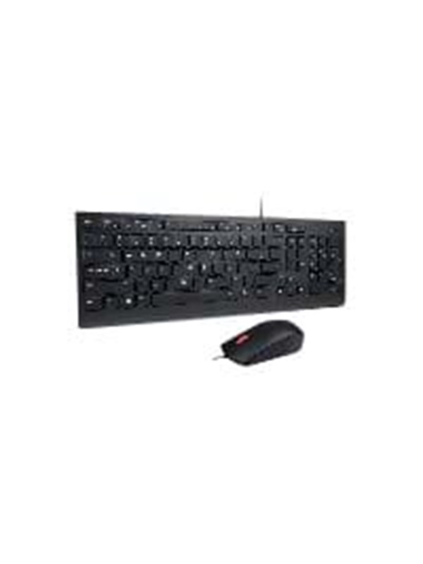 Lenovo Essential Wired Combo Tastatur & Mus Set Svart
