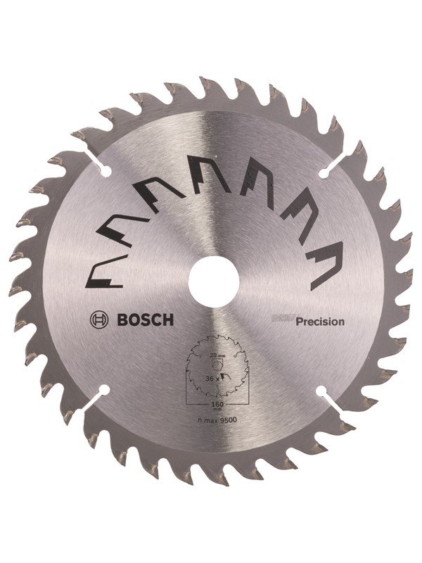 Bosch Cirkelsågklinga PRECISION D= 160 mm; borrhål= 20 mm; K= 36