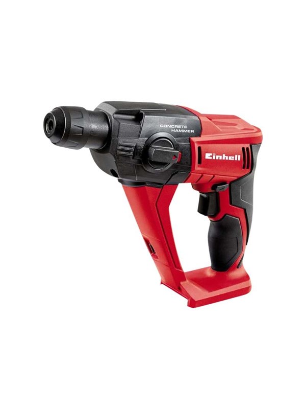 Produktfoto för Einhell TE-HD 18 Li - Solo, Svart, Röd, 1,2 cm, 1100 RPM, 1,2 J, 5700 BPM, Batteri - SOLO
