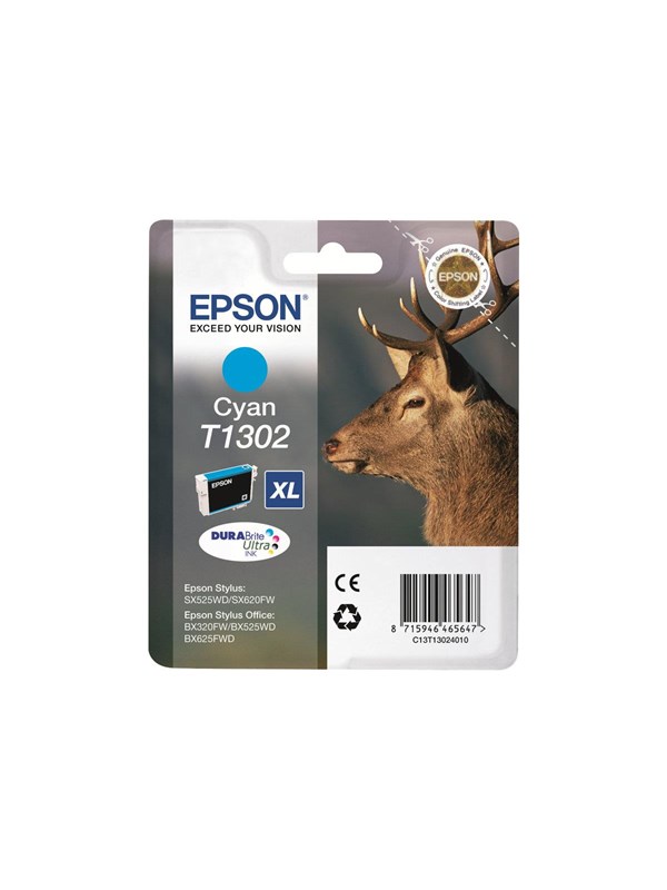 Produktfoto för Epson Bläckpatron C13T13024012 Cyan