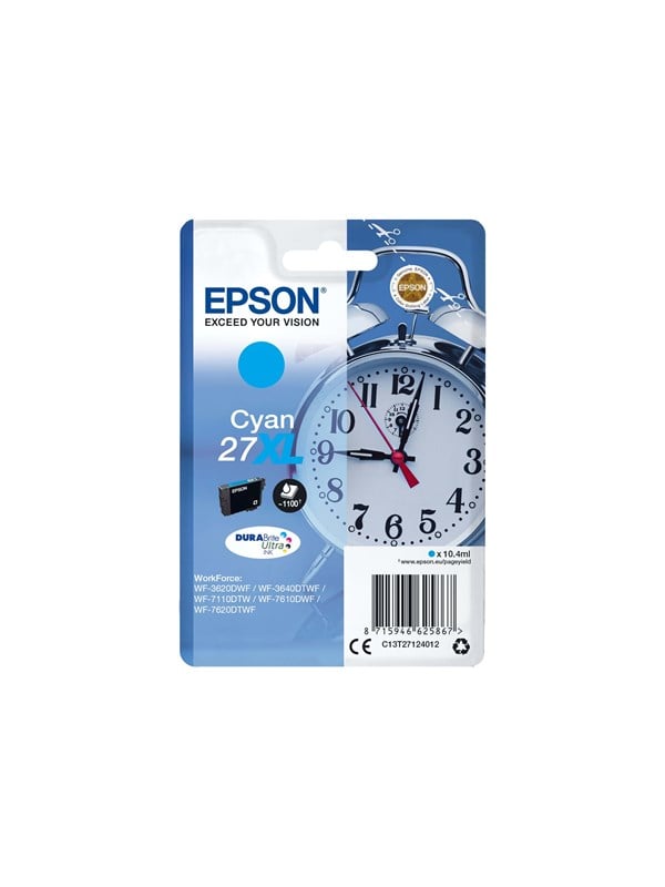 Produktfoto för Epson Bläckpatron C13T27124012 XL Cyan