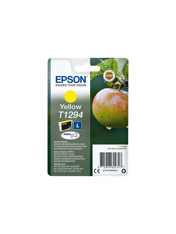 Produktfoto för Epson Bläckpatron C13T12944011 Gul