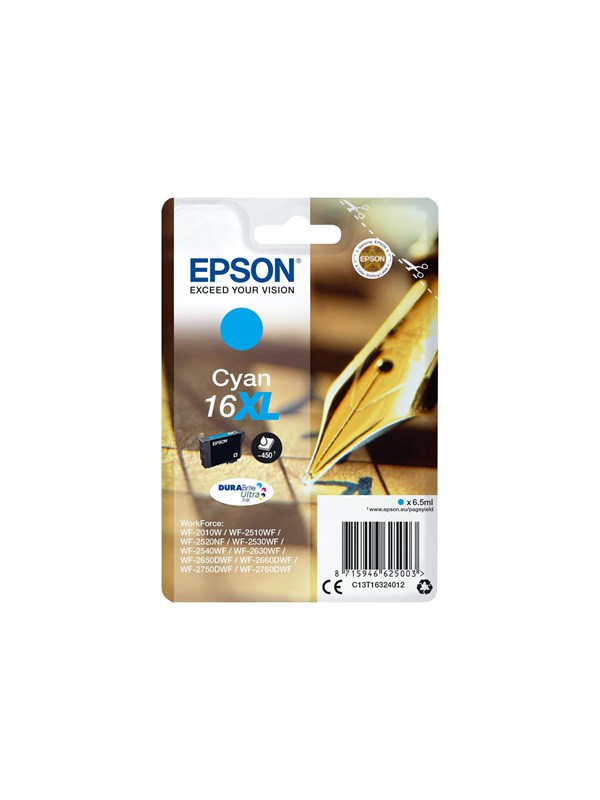 Produktfoto för Epson Bläckpatron C13T16324012 Cyan