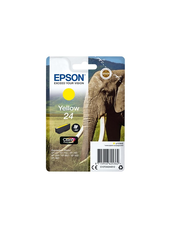 Produktfoto för Epson Bläckpatron C13T24244012 Gul