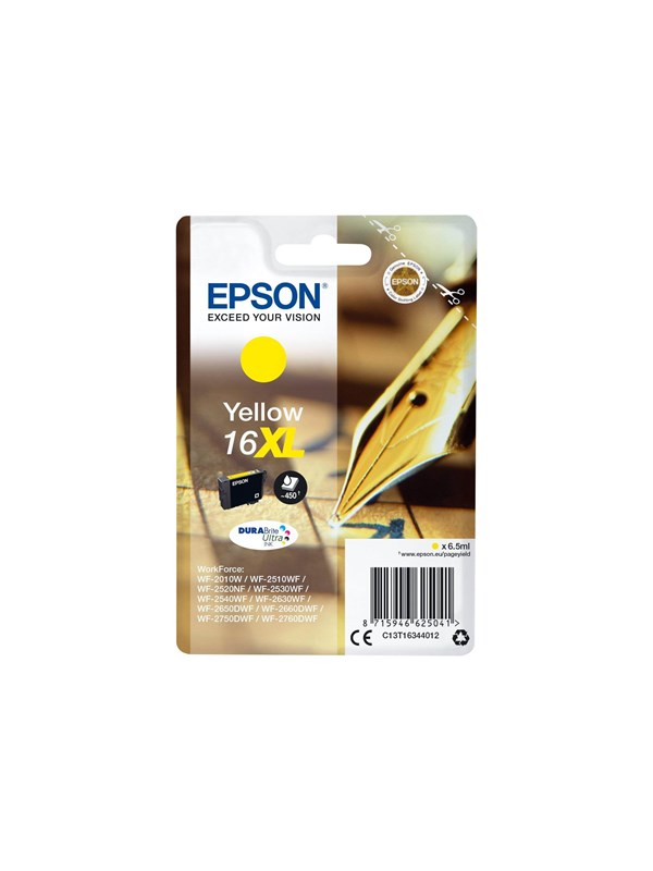 Produktfoto för Epson Bläckpatron C13T16344012 Gul