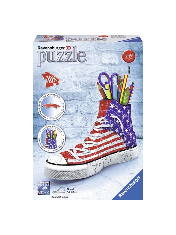 Ravensburger 3d Puzzle America Sneaker 3d Pusselspel