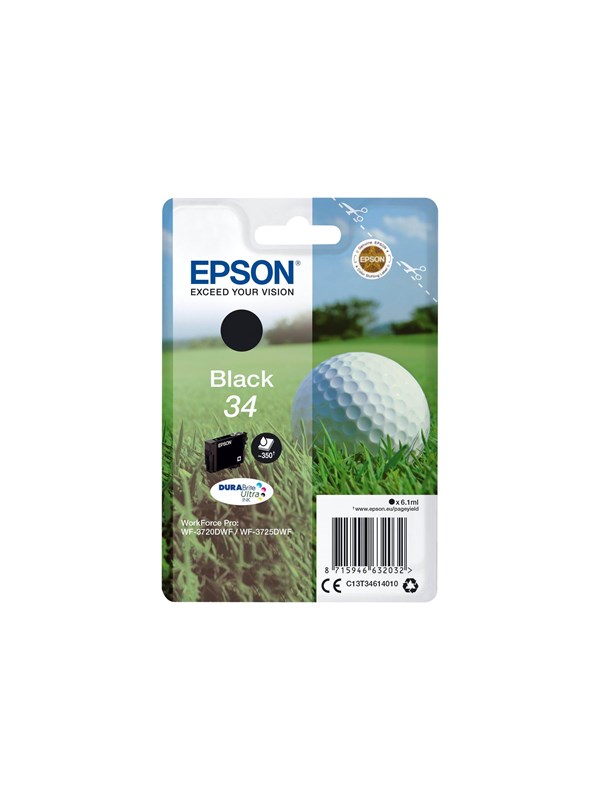 Produktfoto för Epson Bläckpatron T3461 Svart