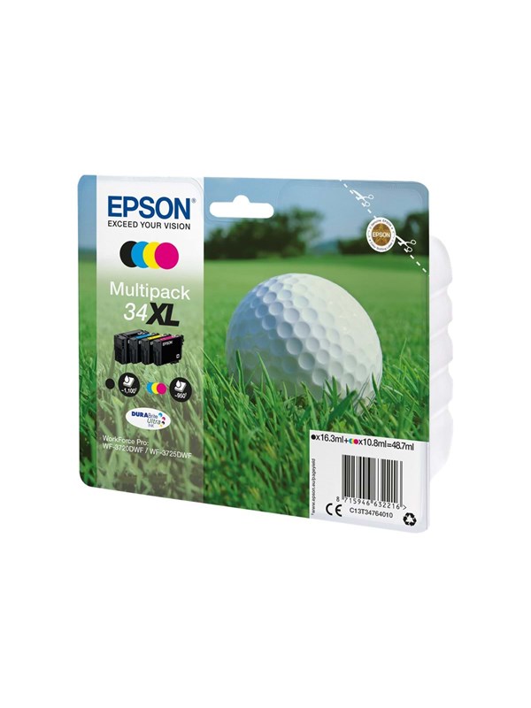 Epson 34XL 4-pack (Black Yellow Magenta Cyan)