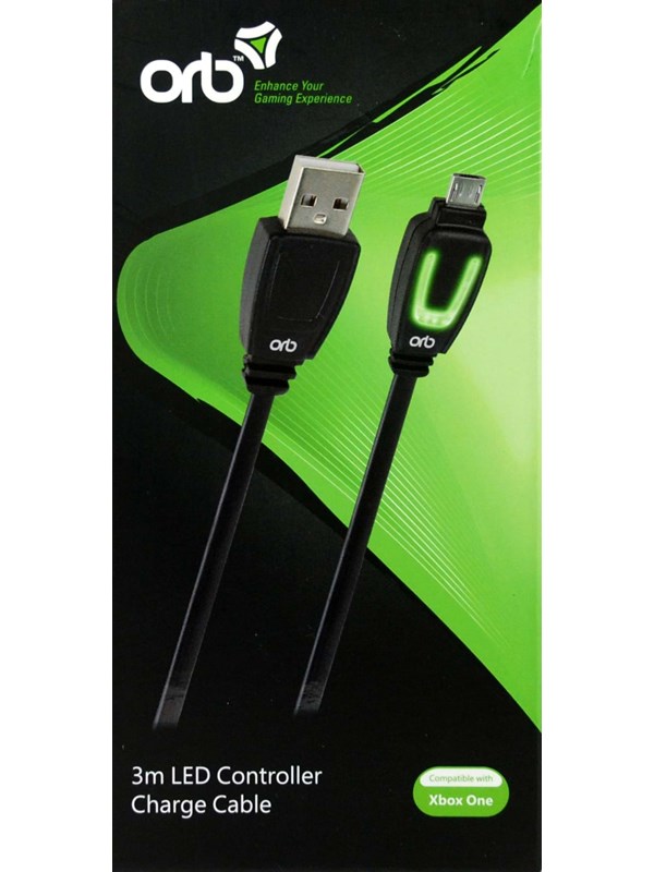 Orb Xbox One 3m Led Controller Charge Cable Wired Charging Cable For Wireless Game Controller Microsoft Xbox One