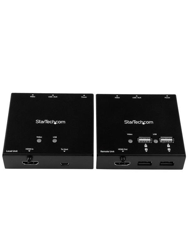 StarTech.com ST121USBHD HDMI over CAT6 Extender with 4-port USB Hub - 165 ft (50m) - 1080p
