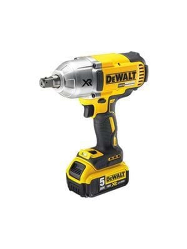 Dewalt 18V XR Brushless High Torque 1/2" Impact Wrench - 2 x 5Ah